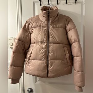 NWT Dynamite Puffer Jacket in Dusty Pink, size S!